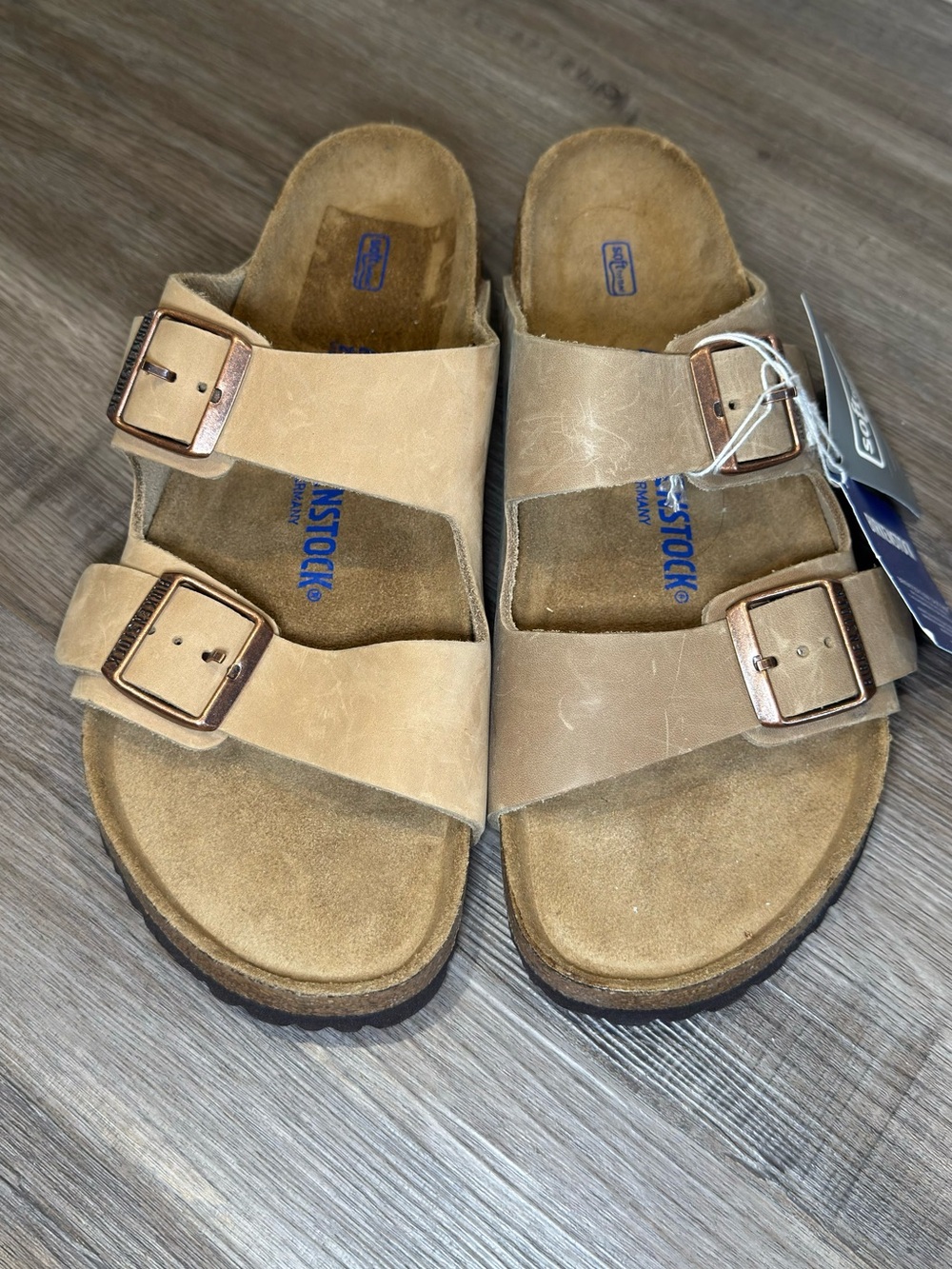 Birkenstock Arizona Oiled Leather Tobacco Brown Sandals
